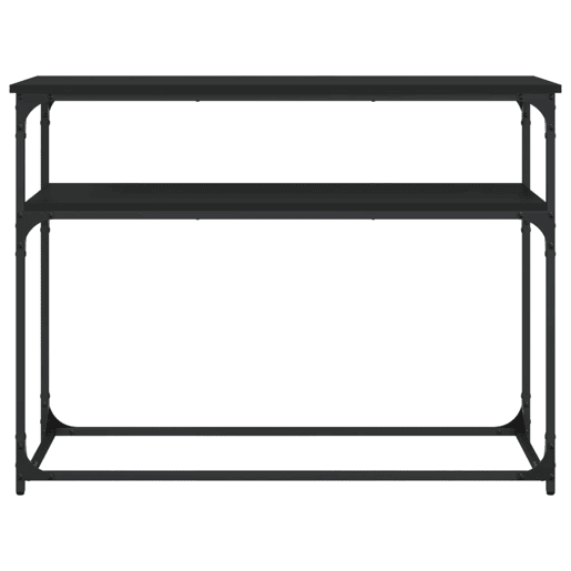 Mesa Consola - Mesa De Entrada 100x35,5x75 cm derivados de madeira preto