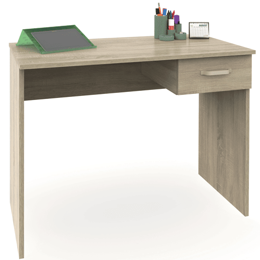 Escrivaninha, Mesa de Computador 75x90x50cm, 1 Gaveta, Escritório, Quarto Juvenil, Prakt, Madera