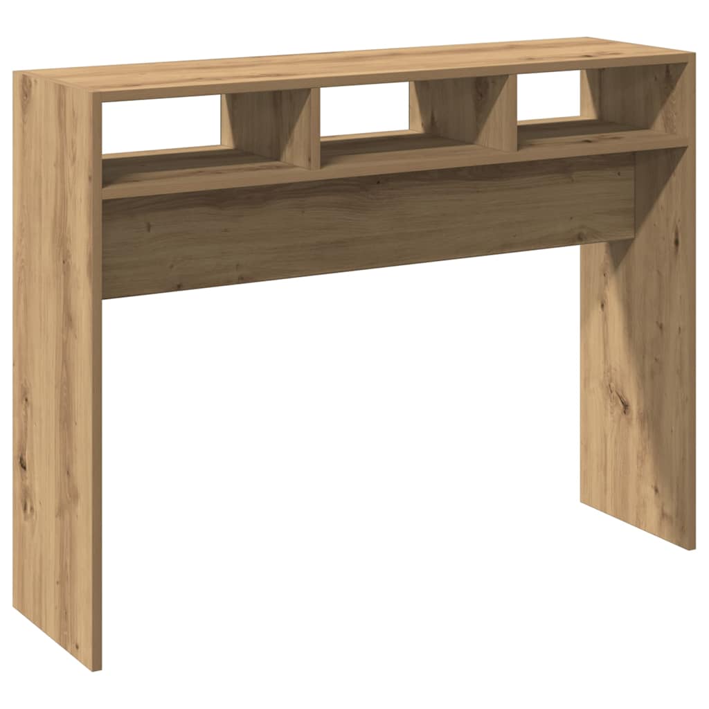 Mesa consola - mesa de entrada madera de ingeniería roble artesanal 105x30x80 cm