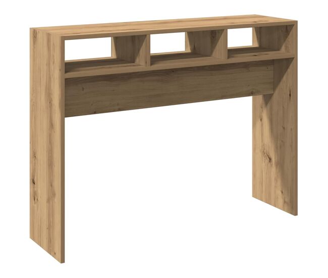 Mesa consola - mesa de entrada madera de ingeniería roble artesanal 105x30x80 cm