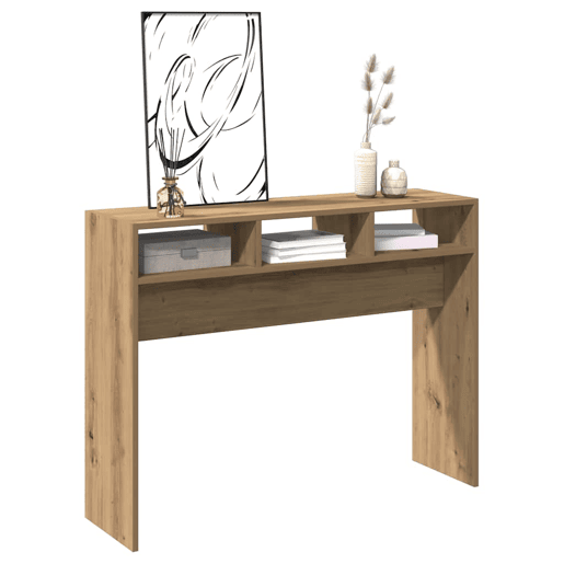 Mesa Consola - Mesa De Entrada 105x30x80 cm derivados madeira carvalho artisiano