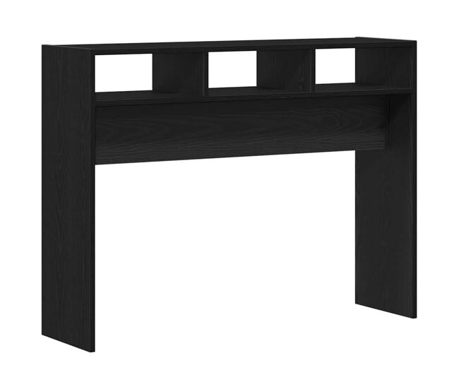 Mesa consola - mesa de entrada roble negro 105 x 30 x 80 cm madera contrachapada