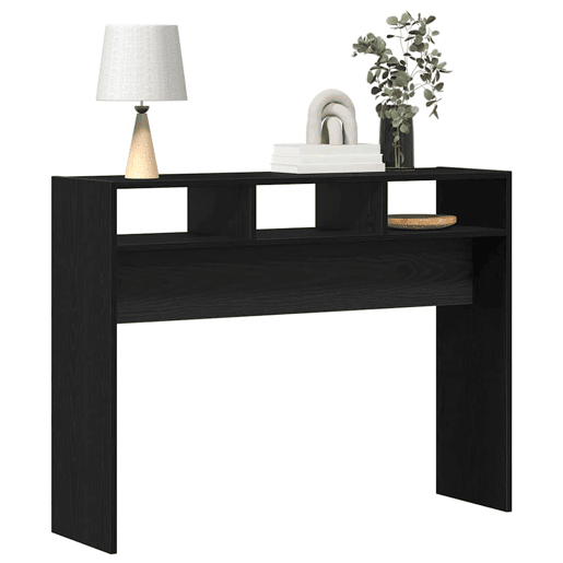 Mesa Consola - Mesa De Entrada Carvalho preto 105 x 30 x 80 cm Madeira processada