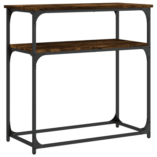 Mesa Consola - Mesa De Entrada 75x35,5x75 cm derivados de madeira carvalho fumado