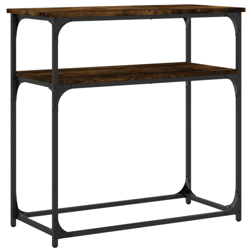 Mesa Consola - Mesa De Entrada 75x35,5x75 cm derivados de madeira carvalho fumado