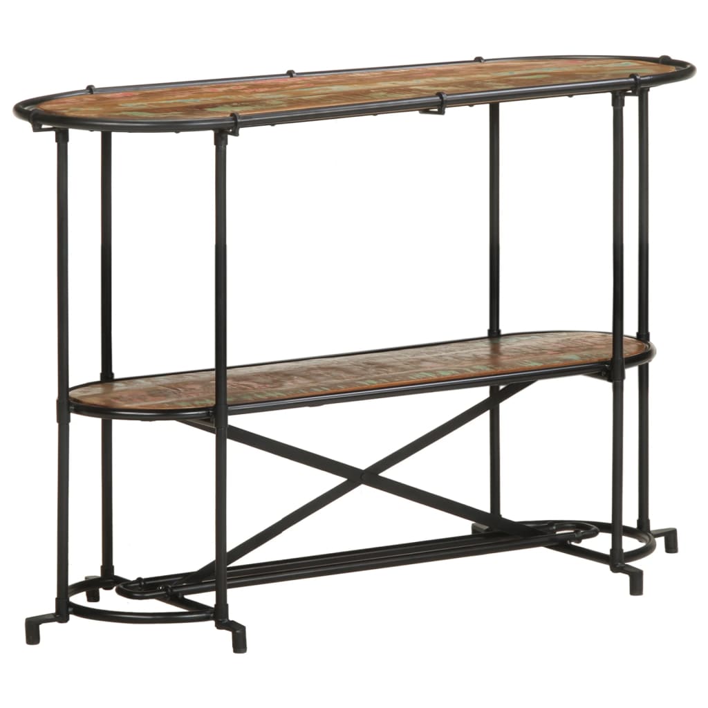 Mesa consola - mesa de entrada madera maciza reciclada 110x42x76 cm