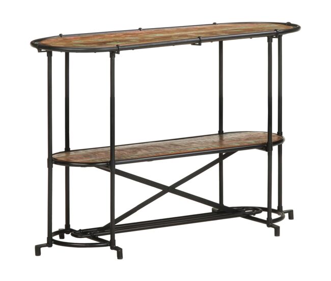 Mesa consola - mesa de entrada madera maciza reciclada 110x42x76 cm