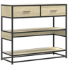 Mesa Consola - Mesa De Entrada 90x35x80 cm derivados de madeira carvalho sonoma