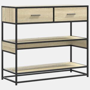 Mesa Consola - Mesa De Entrada 90x35x80 cm derivados de madeira carvalho sonoma