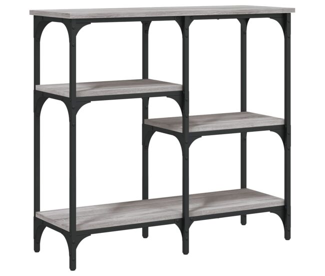 Mesa consola - mesa de entrada madera de ingeniería gris sonoma 80x29x75 cm