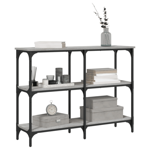 Mesa Consola - Mesa De Entrada 100x29x75 cm derivados de madeira cinzento sonoma