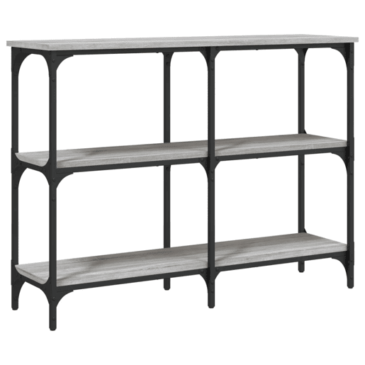 Mesa Consola - Mesa De Entrada 100x29x75 cm derivados de madeira cinzento sonoma