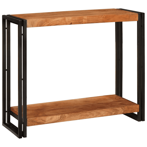 Mesa Consola - Mesa De Entrada Castanho 90 x 33 x 75 cm Madeira de acácia maciça