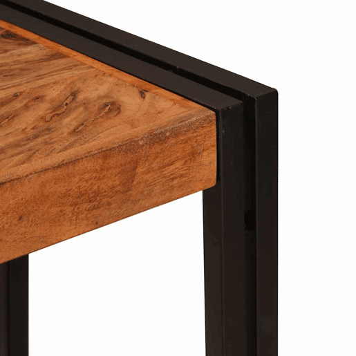 Mesa Consola - Mesa De Entrada Castanho 90 x 33 x 75 cm Madeira de acácia maciça