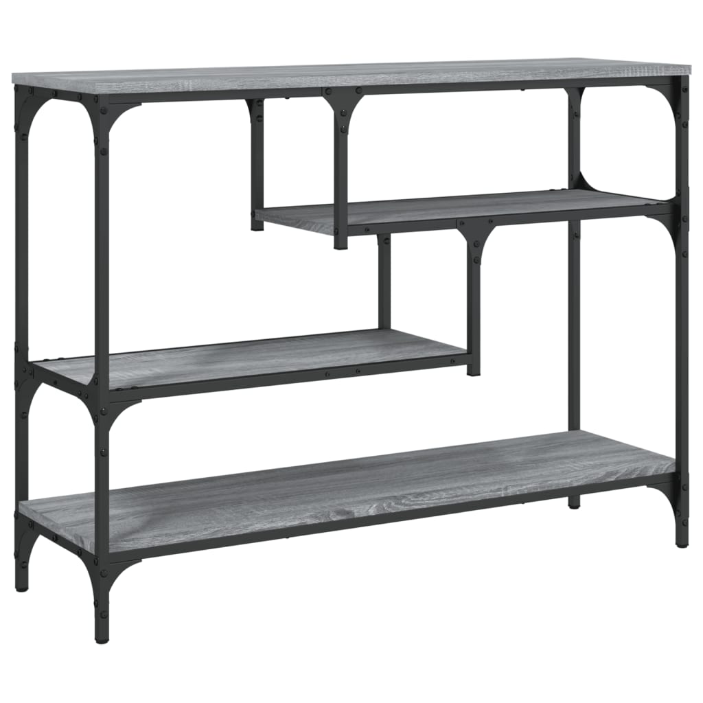 Mesa consola - mesa de entrada madera de ingeniería gris sonoma 100x30x75 cm