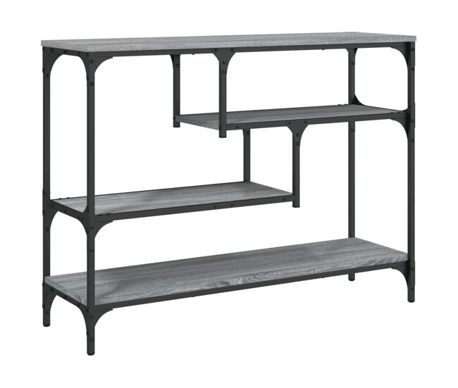 Mesa consola - mesa de entrada madera de ingeniería gris sonoma 100x30x75 cm