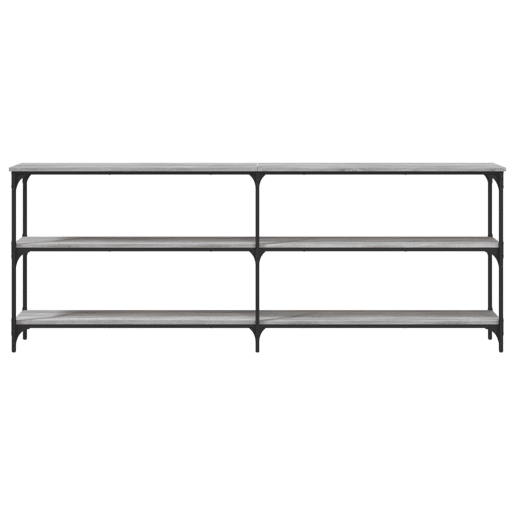 Mesa Consola - Mesa De Entrada 200x29x75 cm derivados de madeira cinzento sonoma