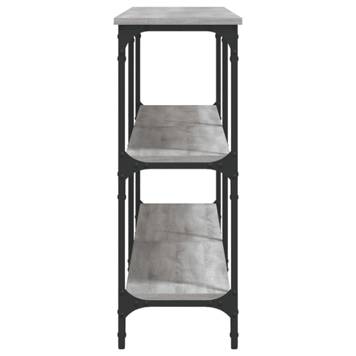 Mesa Consola - Mesa De Entrada 200x29x75 cm derivados de madeira cinzento sonoma