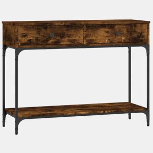 Mesa Consola - Mesa De Entrada 100x34,5x75cm derivados de madeira carvalho fumado