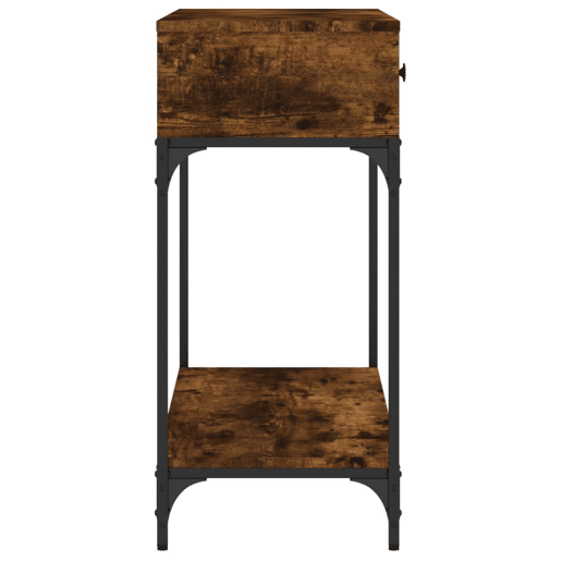 Mesa Consola - Mesa De Entrada 100x34,5x75cm derivados de madeira carvalho fumado