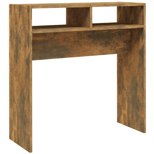 Mesa Consola - Mesa De Entrada 78x30x80 cm derivados de madeira carvalho fumado