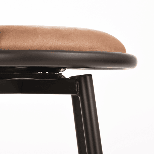 Cadeiras De Bar De Metal E Tecido, Confortáveis E Modernas, Conjunto Com 2 Unidades, Assento Acolchoado E Respaldo Ergonômico, Para Cozinha Ou Bar, Capacidade De Até 120 Kg