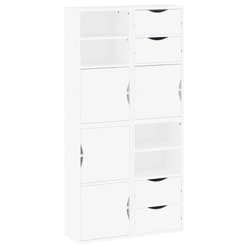 vidaXL Móveis de apoio 4 pcs ODDA pinho de madeira maciça branco vidaXL Móveis de apoio 4 pcs ODDA pinho de madeira maciça branco