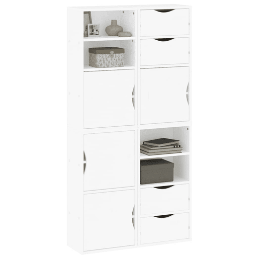 vidaXL Móveis de apoio 4 pcs ODDA pinho de madeira maciça branco vidaXL Móveis de apoio 4 pcs ODDA pinho de madeira maciça branco