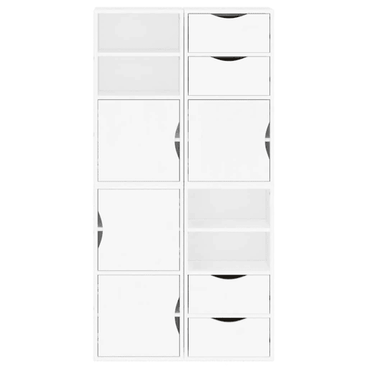 vidaXL Móveis de apoio 4 pcs ODDA pinho de madeira maciça branco vidaXL Móveis de apoio 4 pcs ODDA pinho de madeira maciça branco