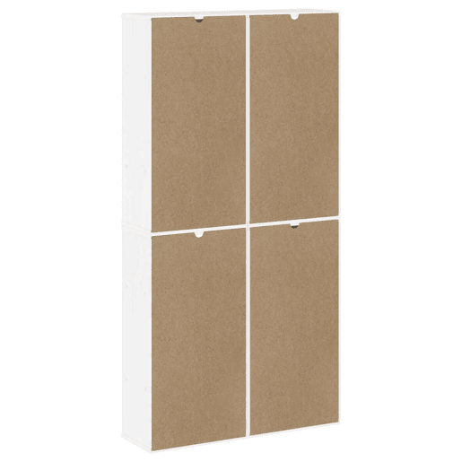 vidaXL Móveis de apoio 4 pcs ODDA pinho de madeira maciça branco vidaXL Móveis de apoio 4 pcs ODDA pinho de madeira maciça branco