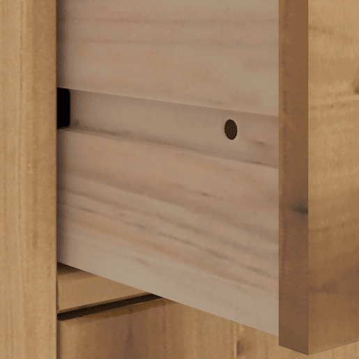 vidaXL Móveis de apoio 4 pcs ODDA 40x24x79 cm pinho de madeira maciça