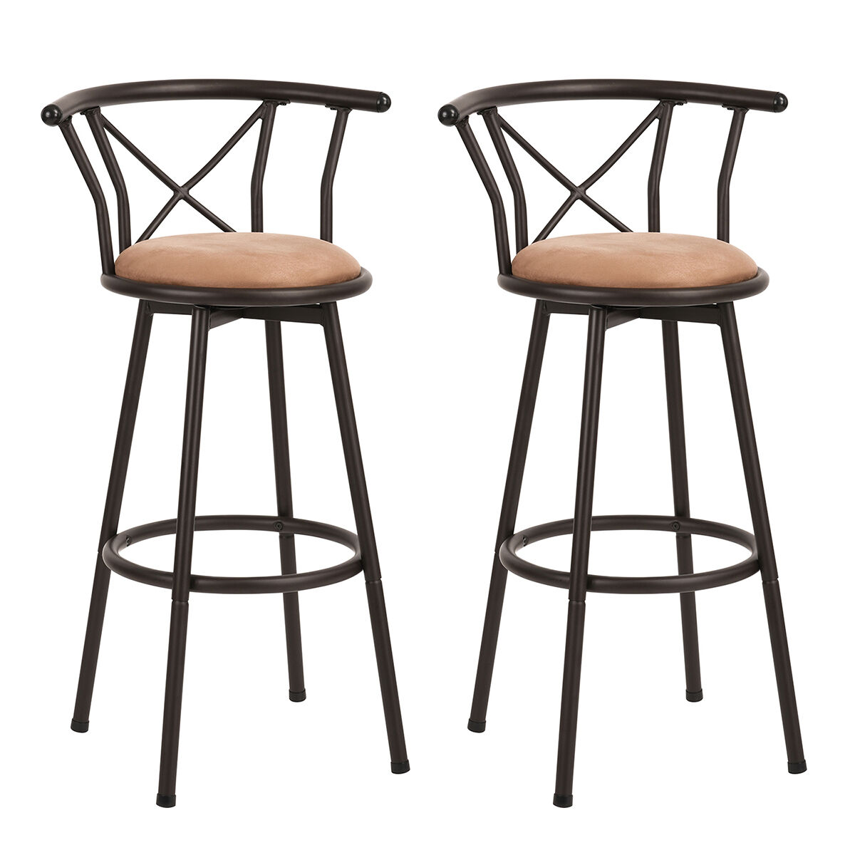MEUBLES COSY Silla De Bar Alta Con Respaldo Y Estilo Moderno