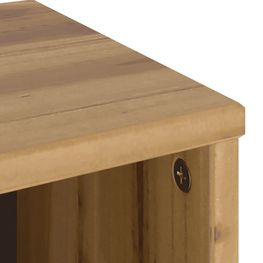 vidaXL Móveis de apoio 4 pcs ODDA 40x24x79 cm pinho de madeira maciça
