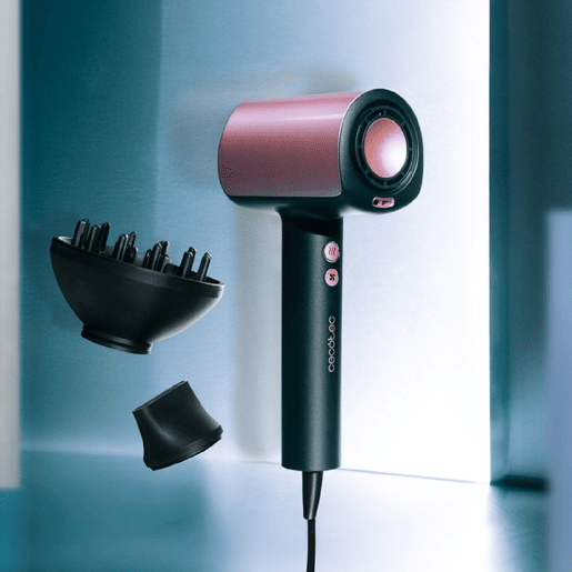 Cecotec Secador de Cabelo Brushless de Última Geração DryGlam Nano Plasma. Potência de 110,000 RPM e 1600W, Função Plasma