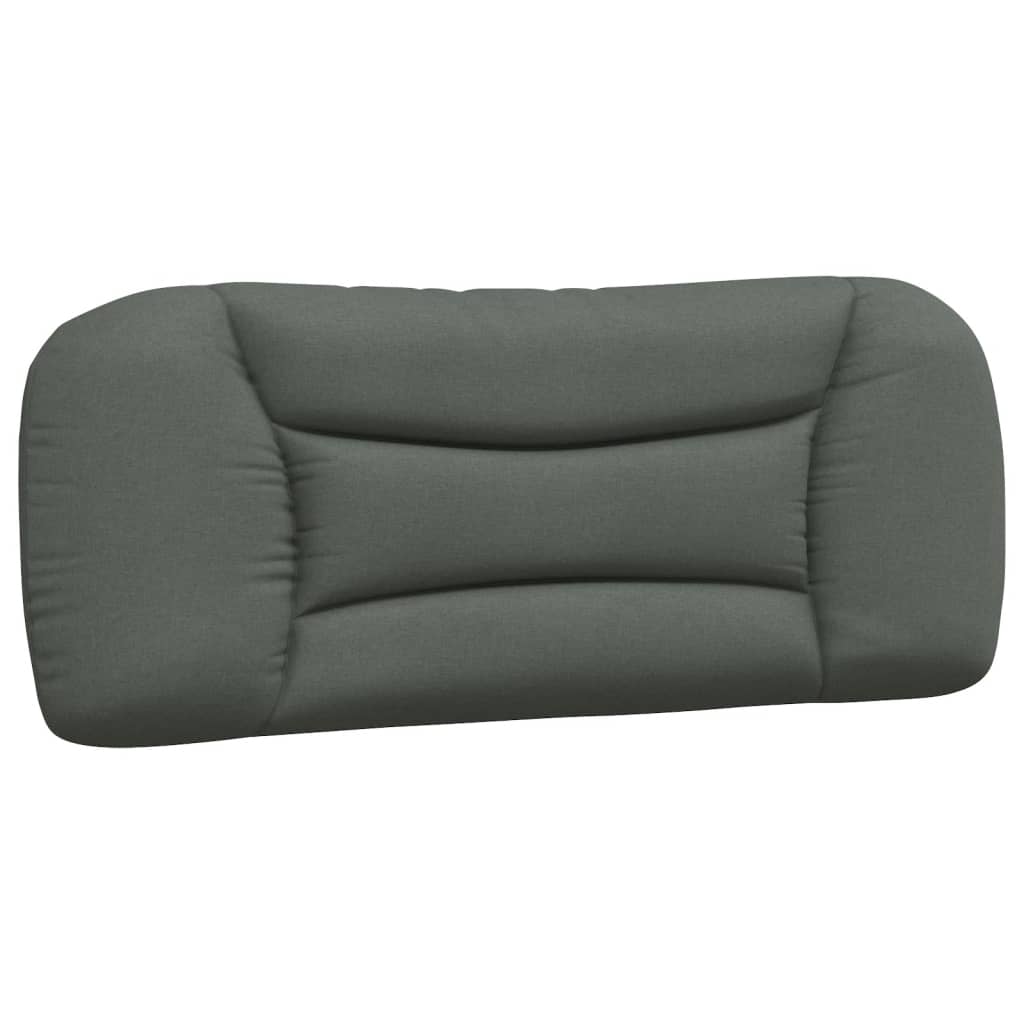 Cabecero cama - mueble cabecero acolchado tela gris oscuro 100 cm