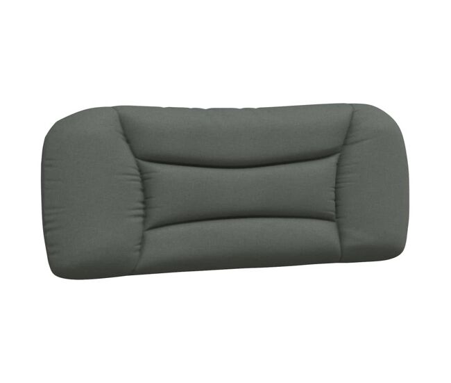Cabecero cama - mueble cabecero acolchado tela gris oscuro 100 cm