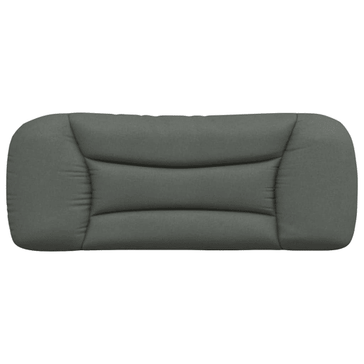 Almofadão de Cabeceira - Cabeceira de cama 100 cm tecido cinzento-escuro