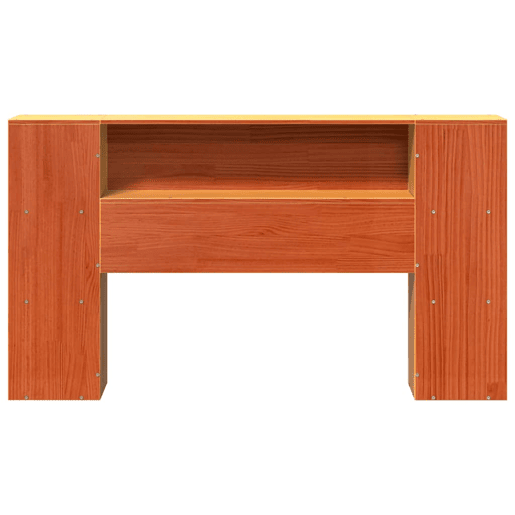 Cabeceira - Cabeceira de cama com arrumação 150 cm pinho maciço castanho-mel