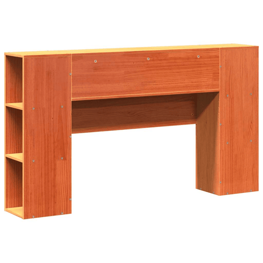 Cabeceira - Cabeceira de cama com arrumação 150 cm pinho maciço castanho-mel