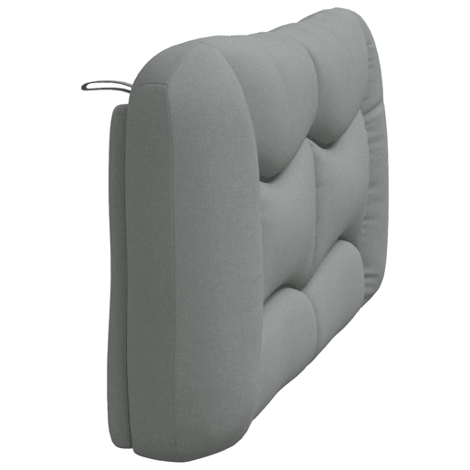 Almofadão de Cabeceira - Cabeceira de cama 160 cm tecido cinzento-claro