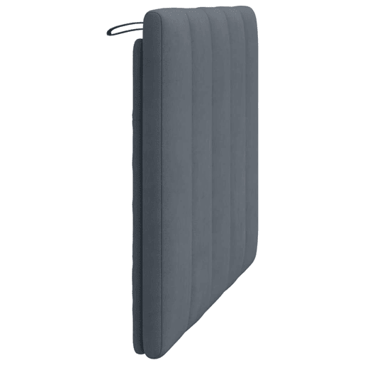 Almofadão de Cabeceira - Cabeceira de cama 100 cm veludo cinzento-escuro