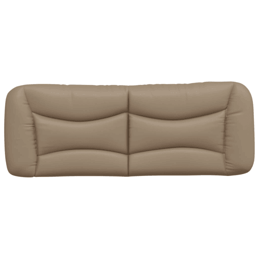 Almofadão de Cabeceira - Cabeceira de cama 120 cm couro artificial cappuccino