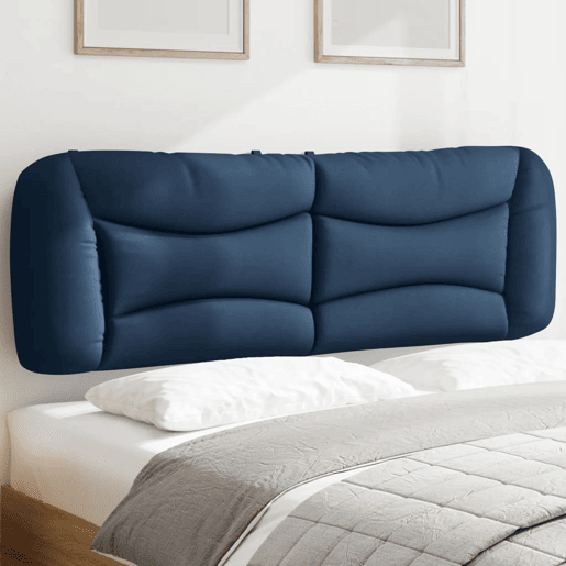 Almofadão de Cabeceira - Cabeceira de cama 160 cm tecido azul
