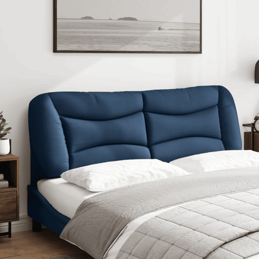 Almofadão de Cabeceira - Cabeceira de cama 160 cm tecido azul