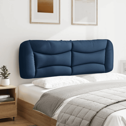 Almofadão de Cabeceira - Cabeceira de cama 160 cm tecido azul