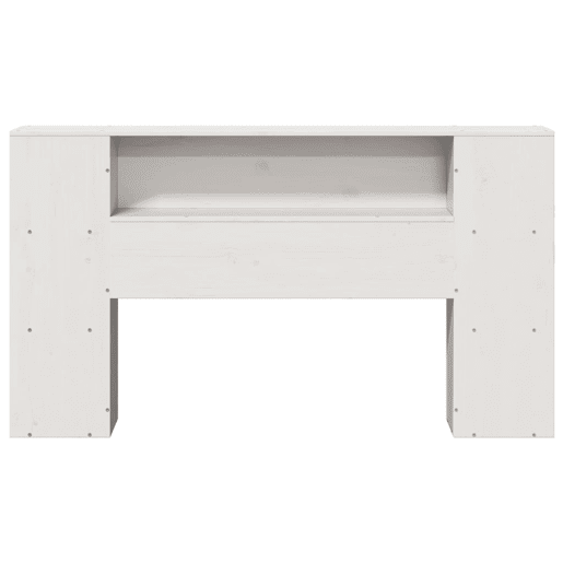 Cabeceira - Cabeceira de cama com arrumação 160 cm madeira de pinho maciça branco Cabeceira - Cabeceira de cama com arrumação 160 cm madeira de pinho maciça branco