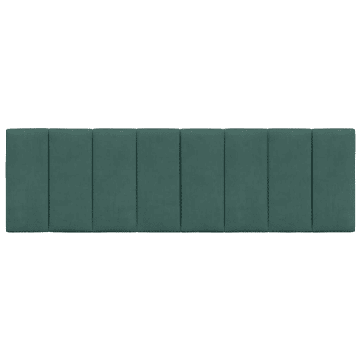 Almofadão de Cabeceira - Cabeceira de cama 160 cm veludo verde-escuro