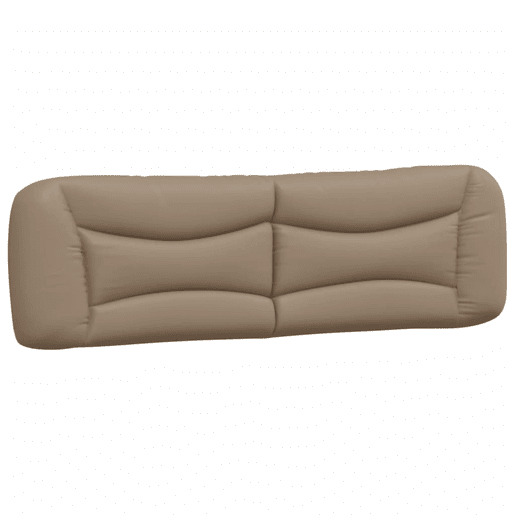 Almofadão de Cabeceira - Cabeceira de cama 180 cm couro artificial cappuccino