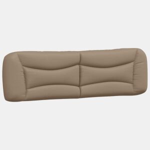 Almofadão de Cabeceira - Cabeceira de cama 180 cm couro artificial cappuccino
