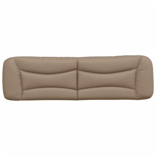 Almofadão de Cabeceira - Cabeceira de cama 180 cm couro artificial cappuccino